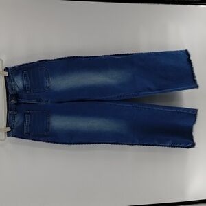 So Me Wide Leg Denim Jeans Size Small Braid Side Detail oversized high waisted